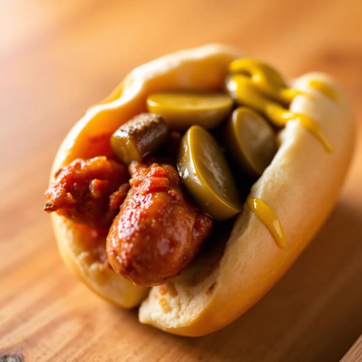 Classic coney style hot dog